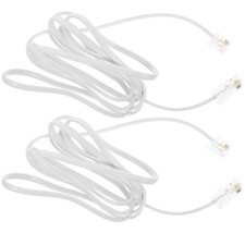 2 Pcs Cordon De Téléphone Rallonge Téléphonique Adaptateur Ethernet