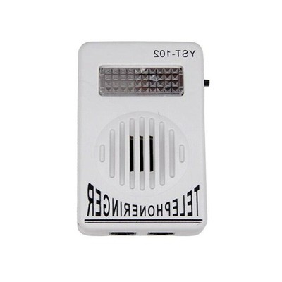 Extra-Loud Telephone Ringer Phone Sound Amplifier Strobe Light Flash Bell - US