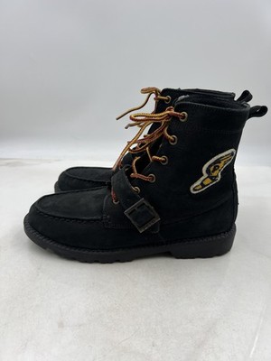 Polo Ralph Lauren Boots Youth Size 6 Ranger II P-Wing Patch Moc