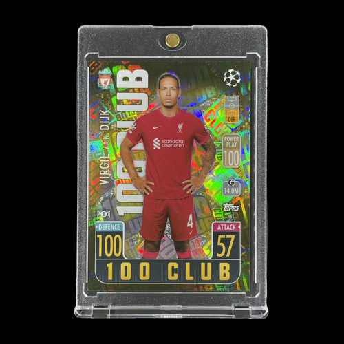 VIRGIL VAN DIJK GOLD HOLO 100 CLUB 2021-22 Topps Match Attax SP Card - Liverpool