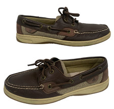 Sperry Bluefish 2 Eye Top-Sider Brown Sneaker Shoes Women's Sz 7