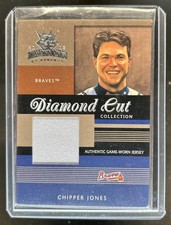 2003 Donruss Diamond Kings Chipper Jones Diamond Cut Jersey #185/450