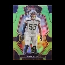 2022 Panini Select Football Neon Green /49 Boye Mafe Rookie Seahawks