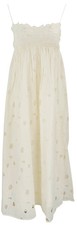 Ulla Johnson Marina Empire Midi Dress in Chalk