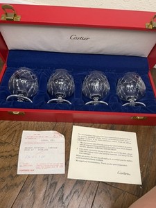 Cartier Crystal Brandy Snifters (Set of 4)