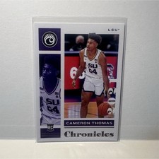 2021-22 Chronicles  Picks Cameron Thomas RC Rookie LSU Tigers NBA Draft Card #1