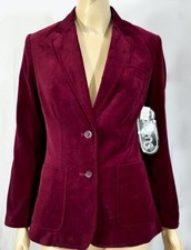 Nwt Nos Vintage Mod 60s 70s Cotton Velvet Blazer Jacket Japan S sz 11 S/M