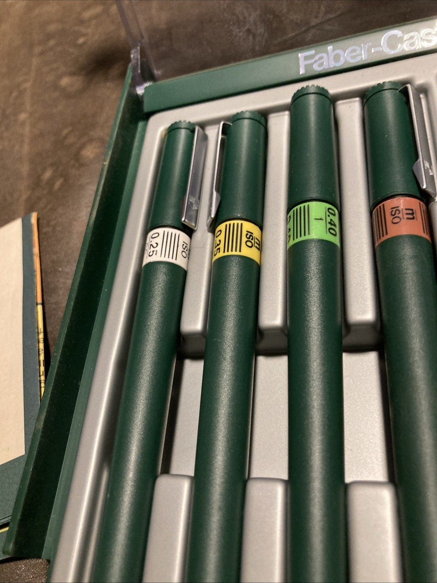 FABER-CASTELL TG1-S TECHNICAL PEN SET WITH INSTRUCTIONS ; PRE