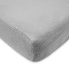 Heavenly Soft Chenille Fitted Crib Sheet 28" x 52", Warm and Cozy Neutral Che...