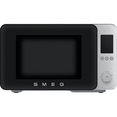 Smeg MOC02BLMEU Kombi-Tisch-Mikrowelle, Schwarz, 9 Funktionen