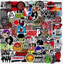 US 100PCS Rock Band Stickers Lot Punk Music Heavy Metal Bands Sticker Decal