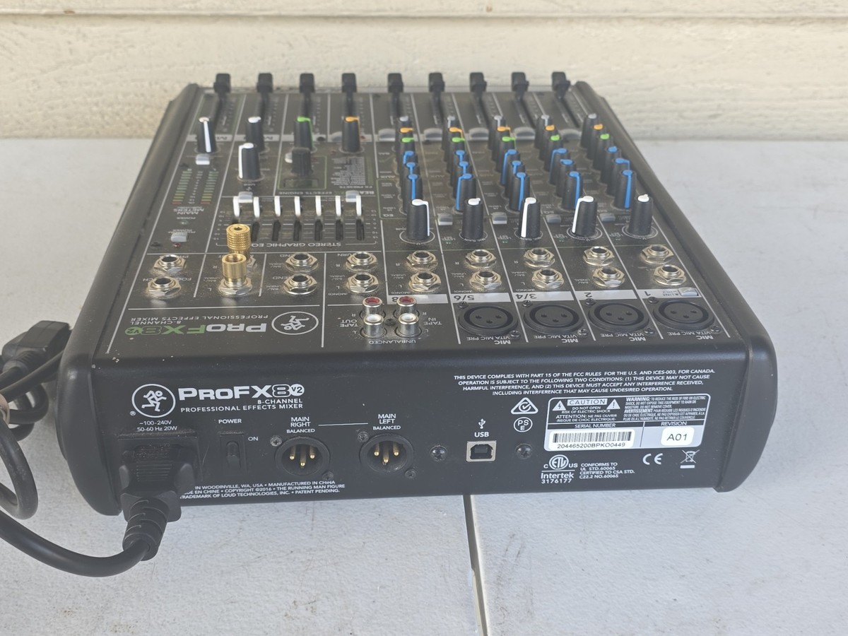 Mackie PROFX8V2 8-Channel Professional Effects Mixer for sale