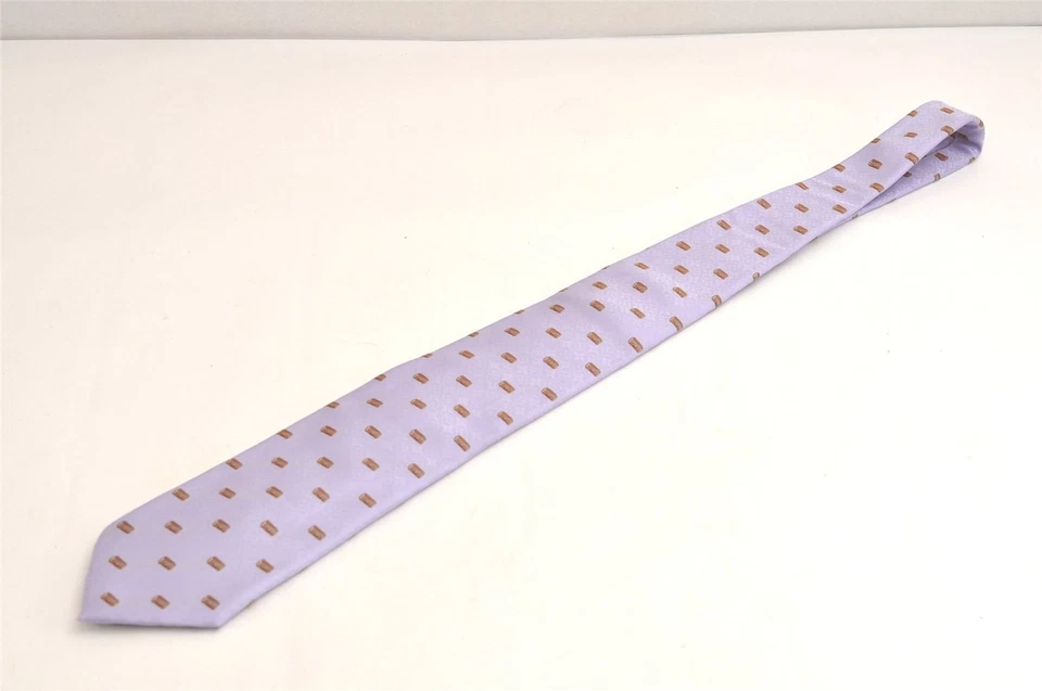 Auténtico Louis Vuitton Corbata Corbata Estuche de Viaje Patrón Seda Púrpura LV 3819N Foto 2 de 4