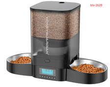 3.5L Automatic Cat Feeder for Two Cats, Food Dispenser with Stainless Steel Bowl