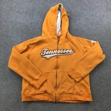 Tennessee Volunteers Hoodie Womens Medium Orange NCAA College Football Full Zip