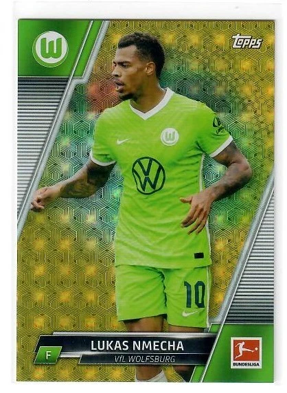 2021-22 Topps Bundesliga Lukas Nmecha #174 Foil Fractor 1/1 - VfL Wolfsburg