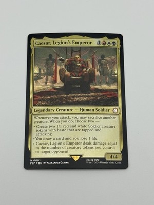 Caesar, Legion's Emperor NM Foil - Universes Beyond: Fallout PIP Magic MTG