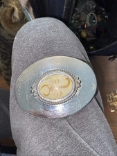 Scorpion in Glass Belt Buckle vintage