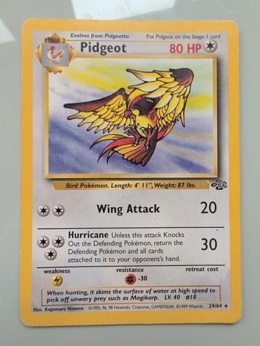 Pokemon - Pidgeot (24) - 24/64 - Jungle - Rare - Non-Holo