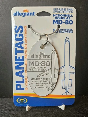 MotoArt Planetags Allegiant McDonnell Douglas MD-80 N892GA #3115/5000 - product listing photo