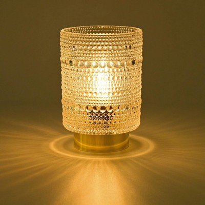 Battery Operated Lamp with Auto-Off Timer, Cordless Table Night Light for Bed...