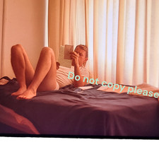 Handsome Man Underwear Reading Bed Slide Vintage 1969 Gay Interest Handsome Man Underwear Reading Bed Slide Vintage 1969 Gay Interest