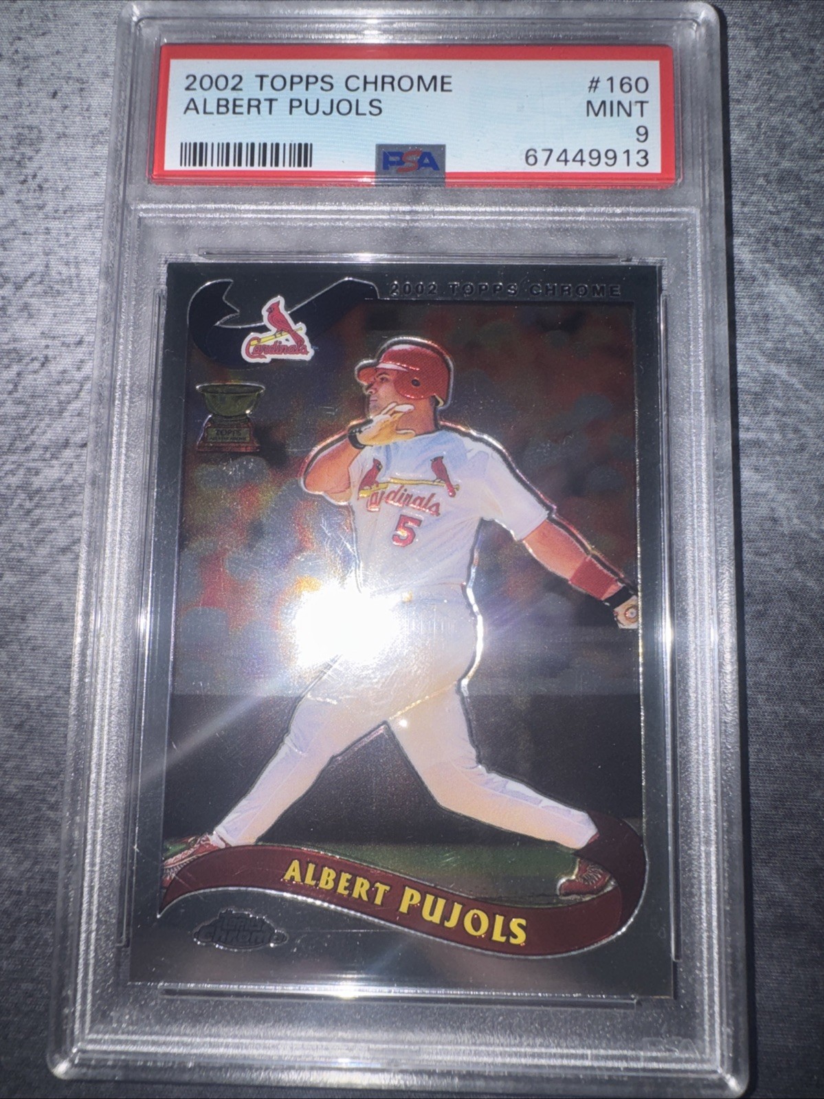 2002 Topps Chrome - Albert Pujols #160 PSA 9