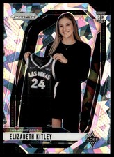 2024-25 Panini Prizm WNBA Silver Ice Elizabeth Kitley Rookie Las Vegas Aces #140