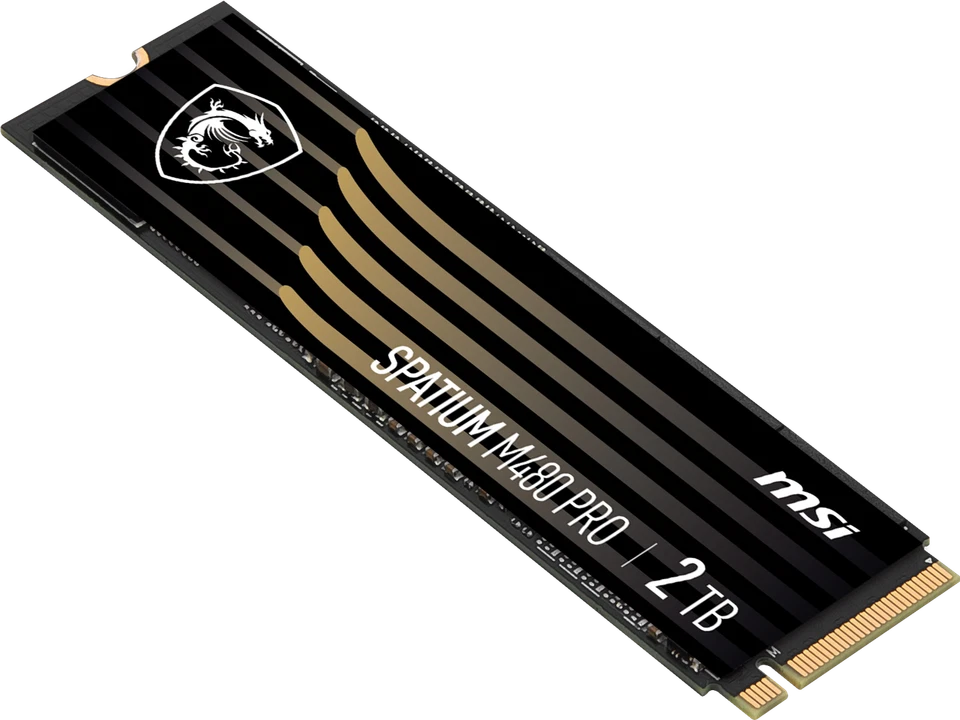MSI SSD SPATIUM M480 PRO PCIe 4.0 NVMe M.2 2TB Internal Solid State Drive (SSD) - Image 3 of 4