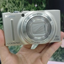 Nikon COOLPIX S8200 16.1MP 14x Zoom Compact Digital Camera -Silver 95 New