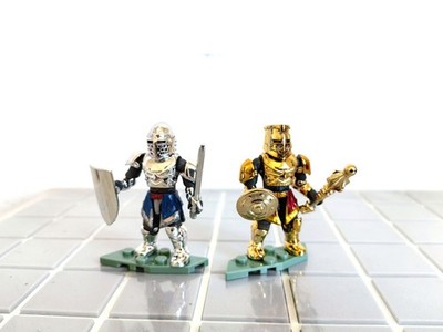Mega Construx Middle Ages Knights (Customized electroplated golden and silver)