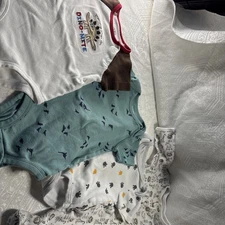 Lot of 4 Baby Boy 6M and 9M Clothing Different brands and prints  
