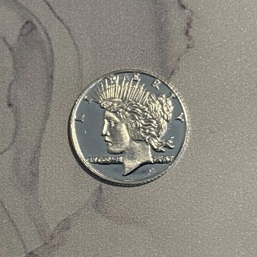 1 Gram .999 Fine Silver Round – Peace Dollar Design