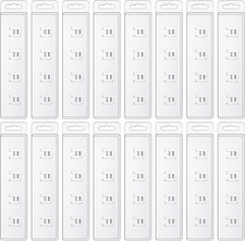 10 Pack Swipe Badge Holder ID Half Card Vertical Card Clear Plastic Swipe Holder