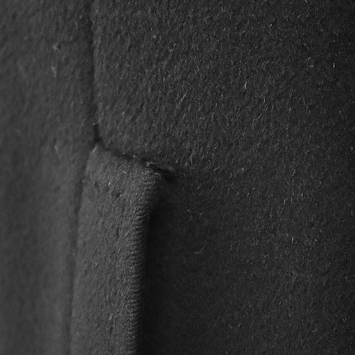 Gucci Cappotto Strain Collare Logo Fodera Cashmere Lana Melton Zip Manica Pelle Se