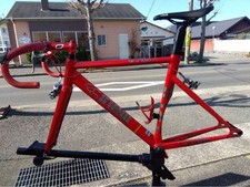 Telaio pista ACCIAIO velocità singola rosso