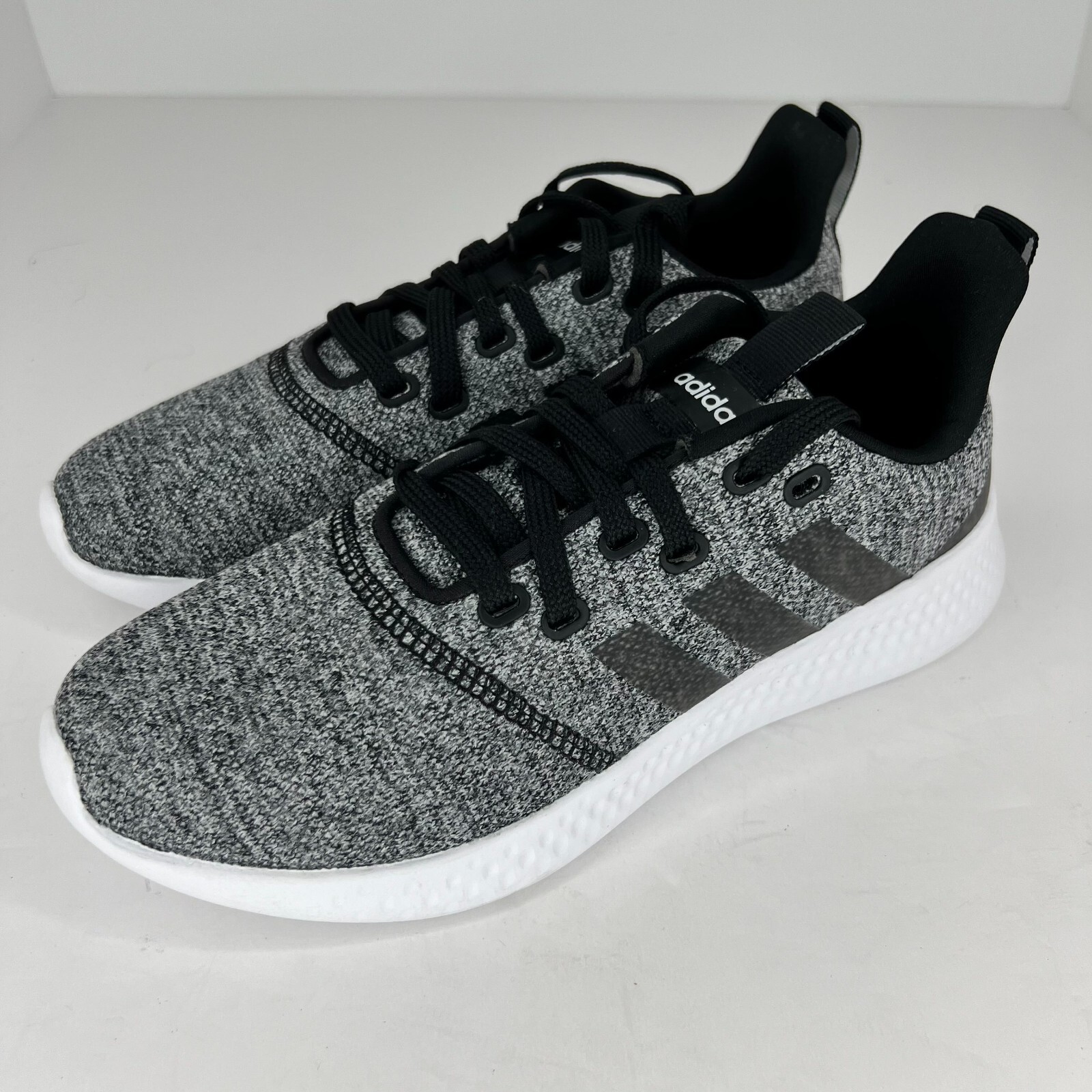 Adidas Womens FY8222 Black White Puremotion Athletic Size 6.5 Running Shoes