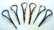 6 Victorian faux shell practical hair combs NO US IMPORT FEES