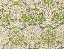 WILLIAM MORRIS CURTAIN FABRIC Blackthorn Weave Outdoor 1.9 METRES NETTLE/CLAY