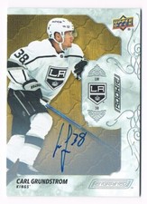 2019-20 Upper Deck Engrained Rookie Autograph Oak Auto #78 Carl Grundstrom !!