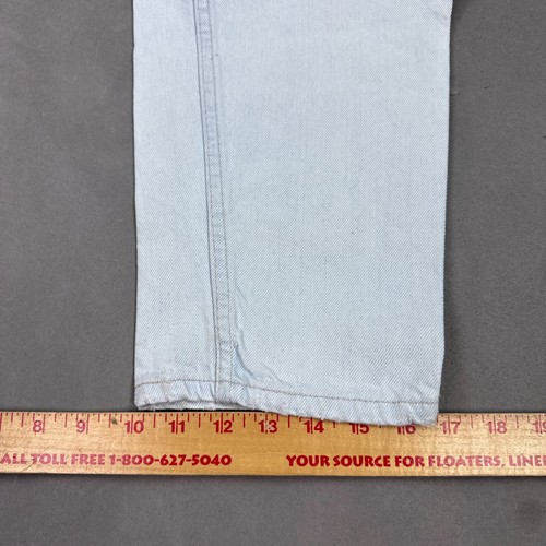 Vintage Levis Jeans Men 32x28 White USA Made Orange Tab 550 Denim Pan (Tag33x30) - Picture 21 of 22