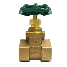 Libra Supply 3/4'', 3/4 inch IPS Threaded Brass Gate Valve, 200 PSI, 5pcs