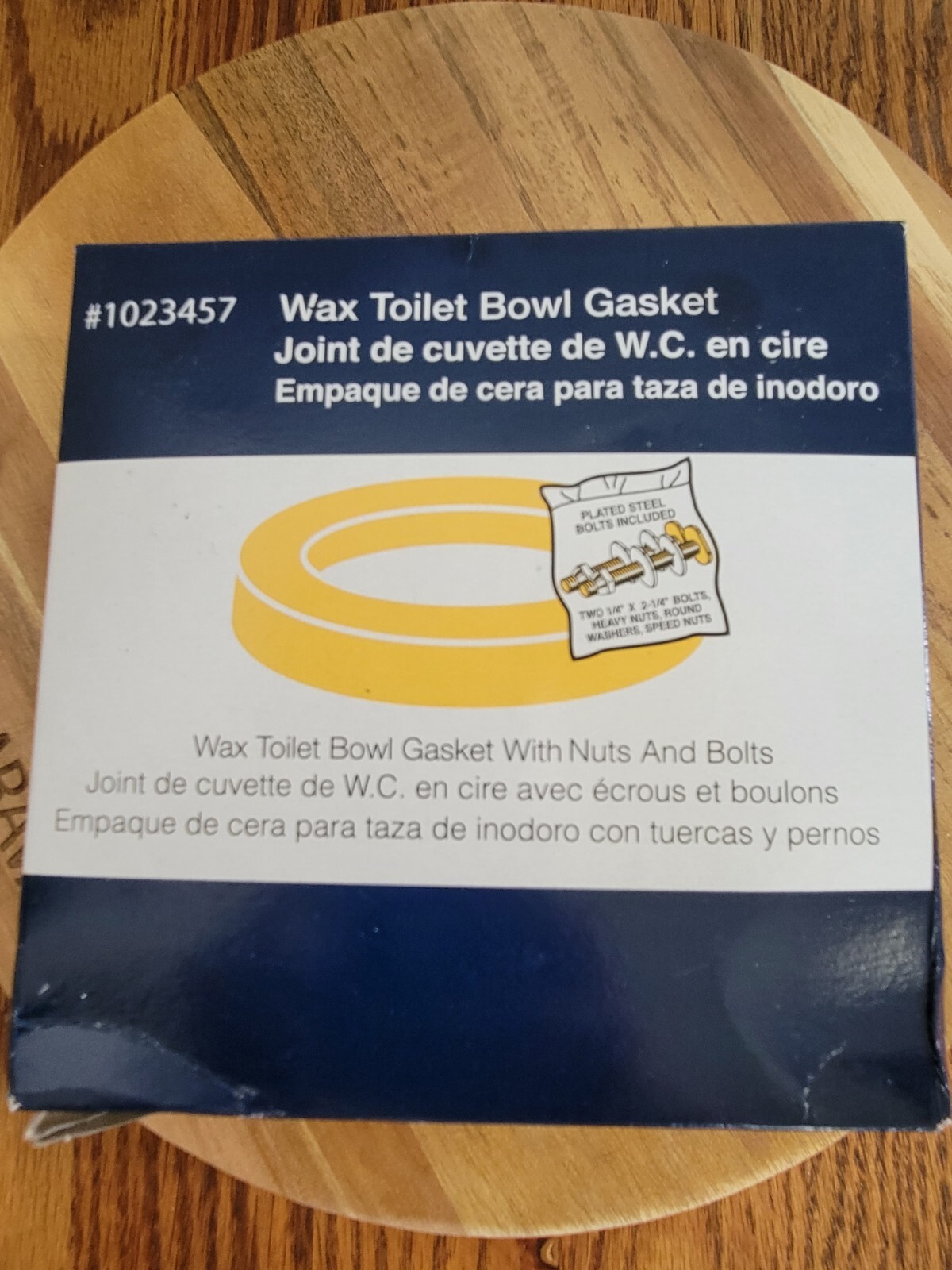 Kohler Wax Toilet Bowl Gasket Ring Set w/ Nuts Washers Bolts