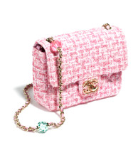 Chanel Mini Flap Bag Tweed Pink SOLD OUT  LIMITED EDITION