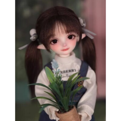 1/6 BJD Doll SD Resin Joint Bare Doll Lovely Girl with Face Makeup Handmade Gift