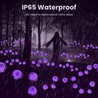 2Packs Outdoor Solar Scary Eyeballs Lights Halloween Lights Swaying Light Decors