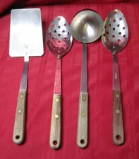 YOU CHOOSE ROBINSON Wood Handle Utensil Spatula Serving Spoon Masher Choice