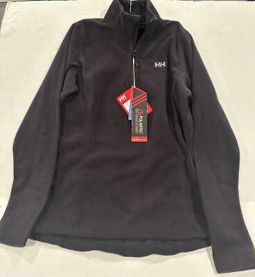 Helly Hansen Daybreaker 1/2 Zip Fleece Sweatshirt Women's Medium Black Polartec