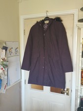 Anna Rose (m) Deep Purple Coat With Detachable Hod
