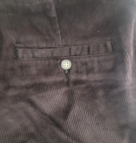 Covington Ebony Brown Corduroy Dress Pants Mens Size 40x29" New With Tag - 第 6/10 張圖片